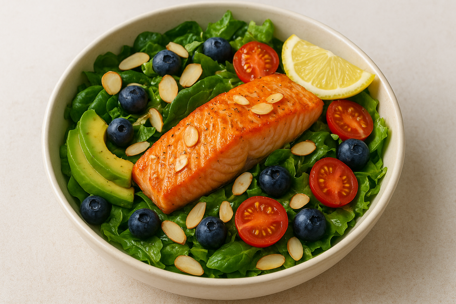 베리 하바네로 연어 샐러드